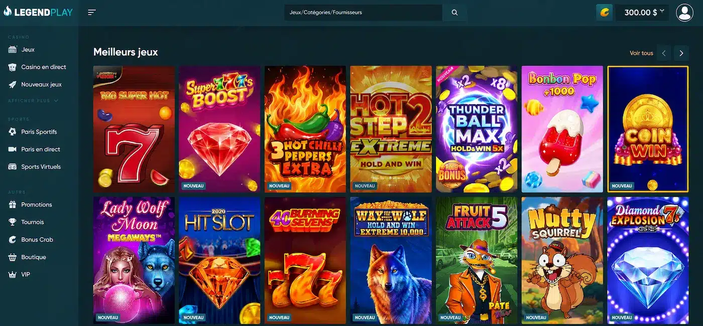 Legendplay legaal casino