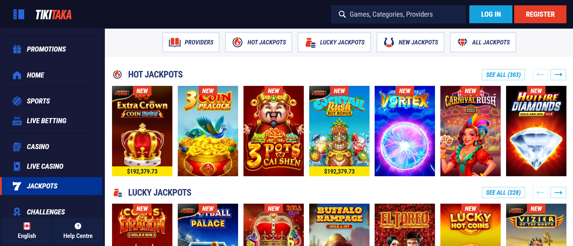 TikiTaka legaal casino